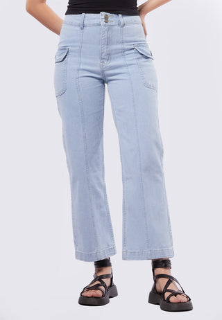 Flare Jeans with Patch Pocket