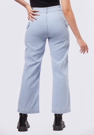Flare Jeans with Patch Pocket