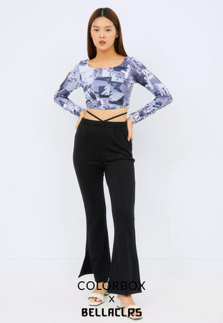 Colorbox x Bella Clarissa Flare Pants with Straps