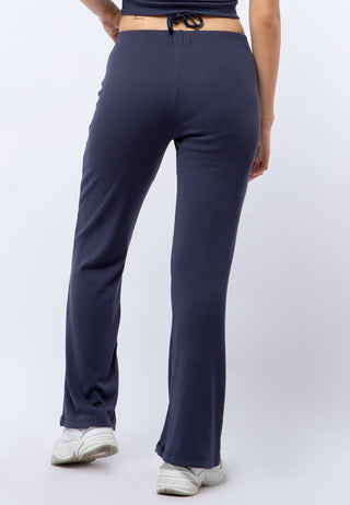 Flare Pants with Tied-up Waist