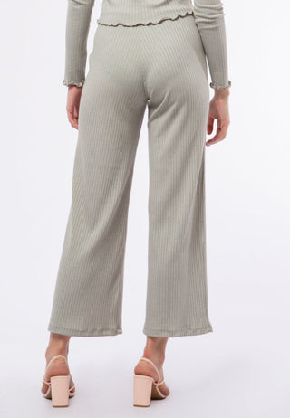 Fitted Rib Long Pants