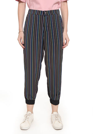 Panelled Stripes Pants