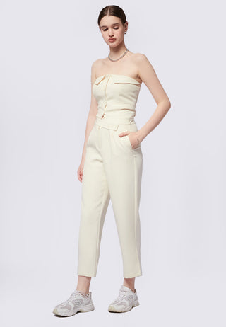 Trousers with Overlap Waist