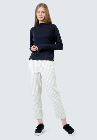 Off White Striped Tailored Pants