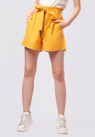 Paperbag Shorts with Belt Details