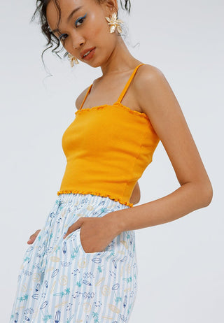Front Tied Relaxed Short