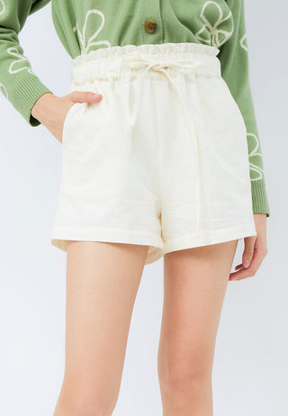 Short Pants with Drawstring Details