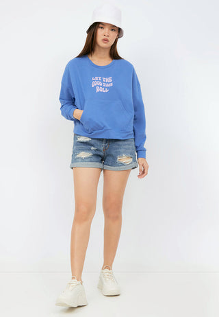 Baggy Sweatshirt with Front Pocket