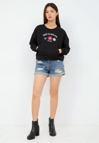 Baggy Sweatshirt with Front Pocket