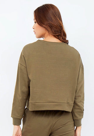 Long Sleeve Crop Sweatshirt