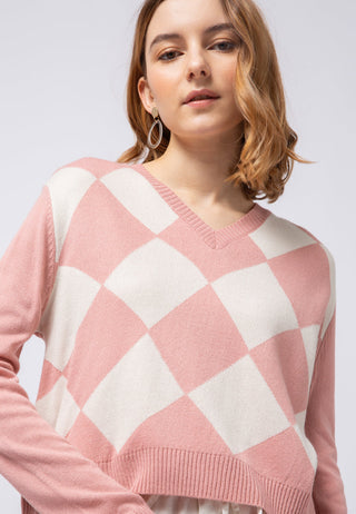 Patterned Loose Sweater