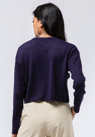 Cable Knit Long Sleeve Sweater