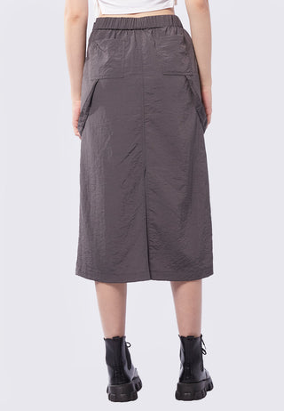 Parachute Cargo Midi Skirt