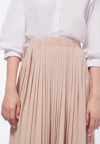 Pleated Maxi Skirt