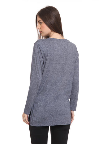 Long Loose Tshirt With Side Slit