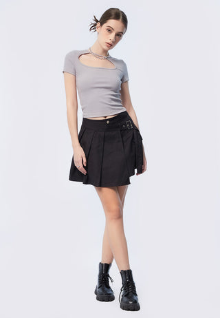 Short Sleeve Cut Out Top