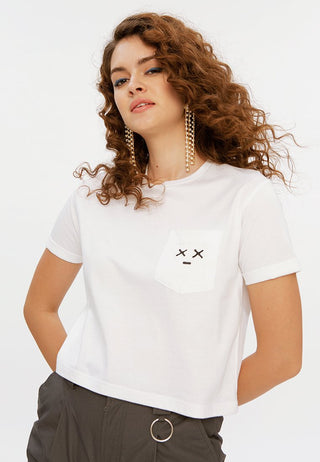 Crop T-shirt with Pocket