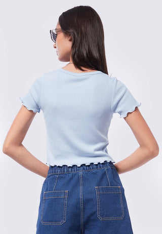 Button Up Short Sleeve T-Shirt