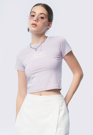 Fitted Short Sleeve Crop Top