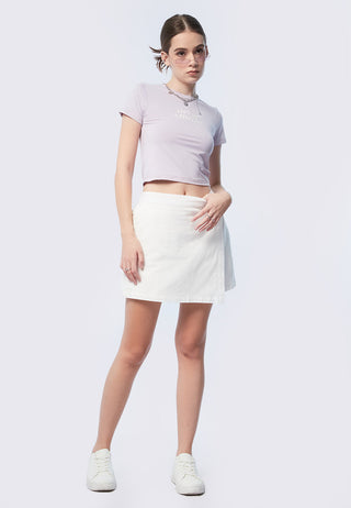 Fitted Short Sleeve Crop Top