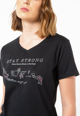 Stay Strong V-Neck T-Shirt