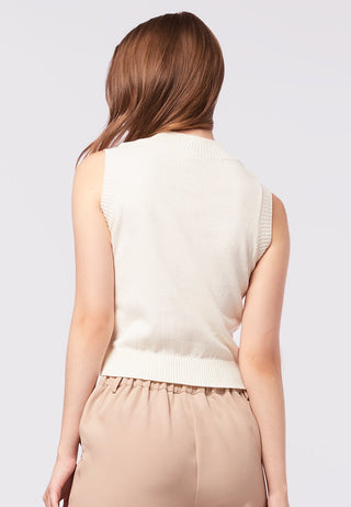 Floral Knit Vest