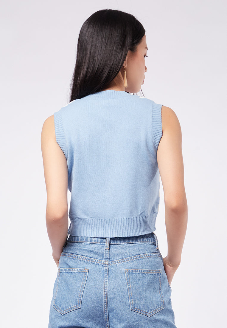 Button up Knit Vest – COLORBOX - Indonesia
