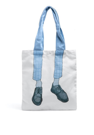 Blue Tote Bag Printed