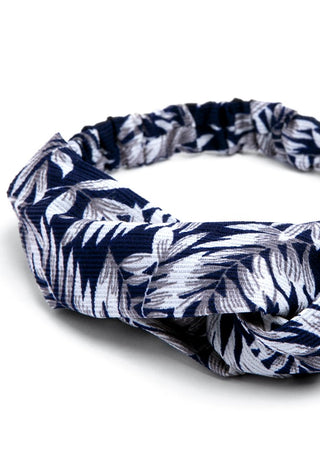 Leaf Headband - Navy