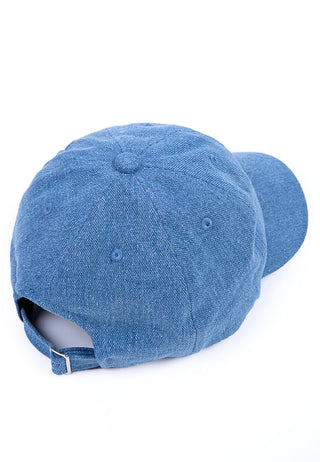 Patch denim cap