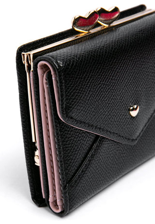 Black wallet with coin pocket