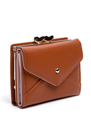 Brown wallet with coin pocket