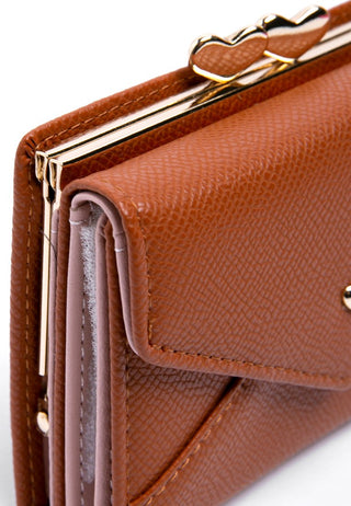 Brown wallet with coin pocket