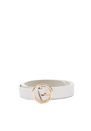 Off White Leather Belt