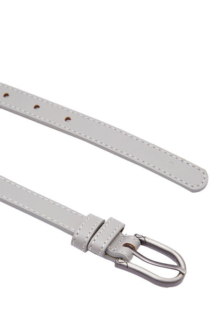 Grey Leather Belt