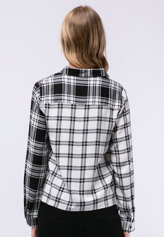 Cut & Sewn Long Sleeve Blouse