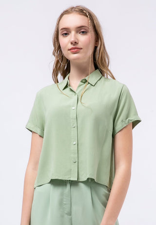 Short Sleeve Crop Shirt