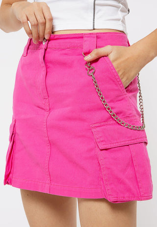 Cargo Skirt with Chain