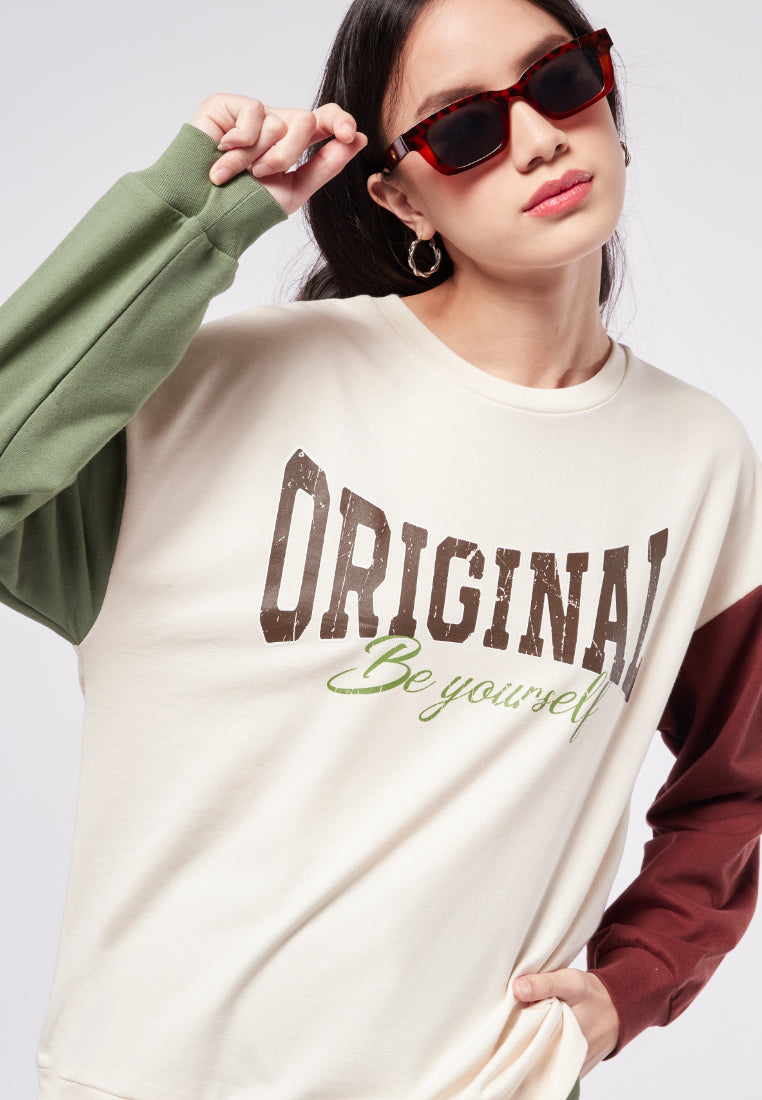 Colorblock Long Sleeve Sweatshirt – COLORBOX - Indonesia