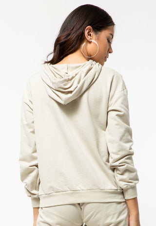 Khaki Hoodie Sweatshirt