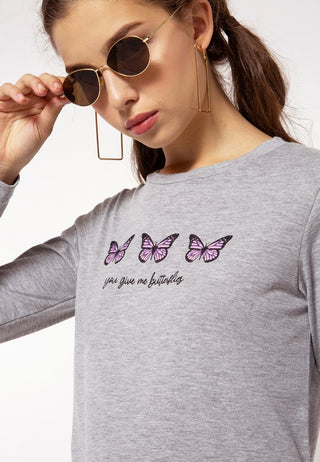Butterfly Long T-shirt