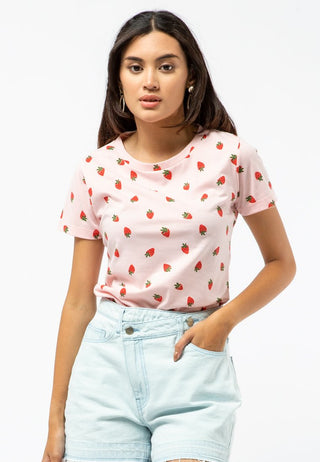 Strawberry Full Print T-shirt
