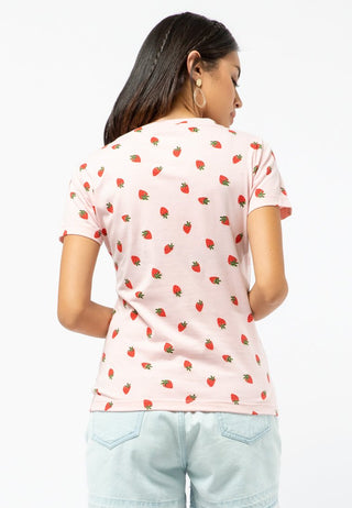 Strawberry Full Print T-shirt