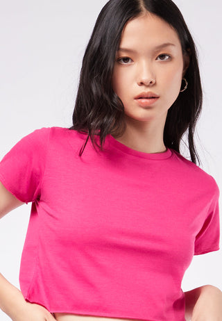 Boxy Short Sleeve Crop T-Shirt