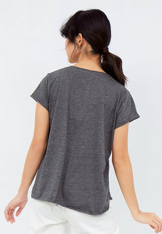 Short Sleeve T-shirt with Raw Edge