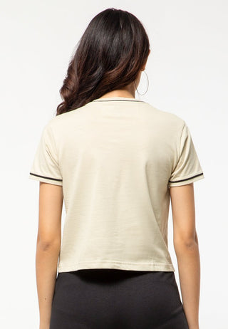 Khaki T-Shirt with Print