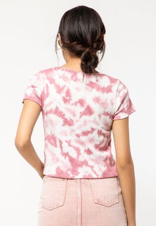 Tie-Die Square Neck T-Shirt