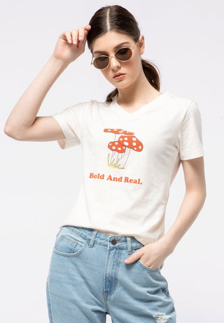 Bold and Real V-Neck T-shirt