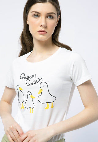 Quack Quack Crew Neck T-shirt