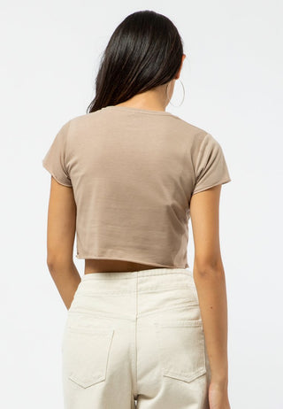 Short Sleeve Crop Basic T-shirt